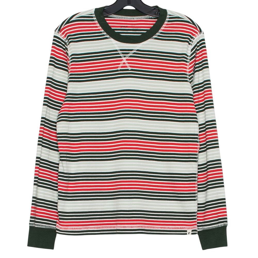 Pact Pajama Top Preppy Y2K Retro Casual 90s Comfy Casual Flurry Stripe Medium